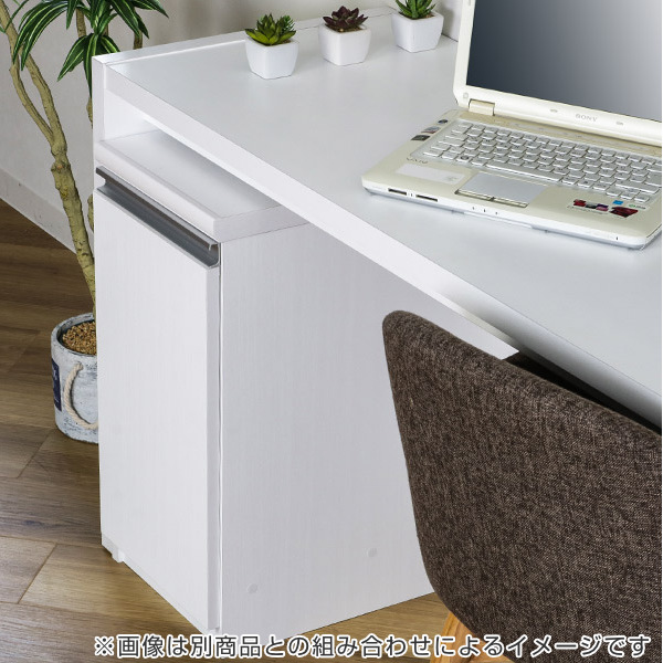 オーダーラック 扉付 デスクキャビネット 強化棚タイプ 幅30〜44 奥行き46 約高さ60cm （ オーダー キャビネット ラック 収納ラック サイドボード 日本製 オーダーメイド 収納棚 リビング収納 扉付き 白 おしゃれ ）_14