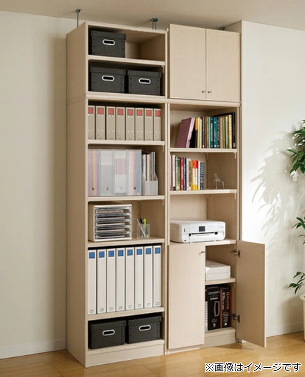 専用 上置き棚 標準棚板 type47 オーダー本棚 奥行40cm 幅25-29cm用 （ オーダーメイド 天井つっぱり 本棚 多目的ラック セミオーダー ）