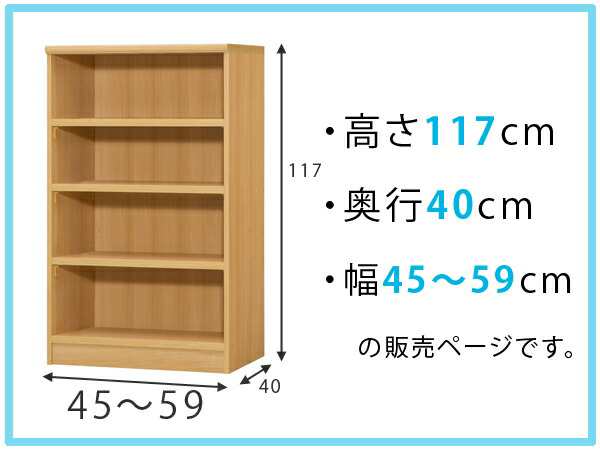 リアル オーダー本棚 壁面収納 オーダーラック 標準棚板タイプ 幅45