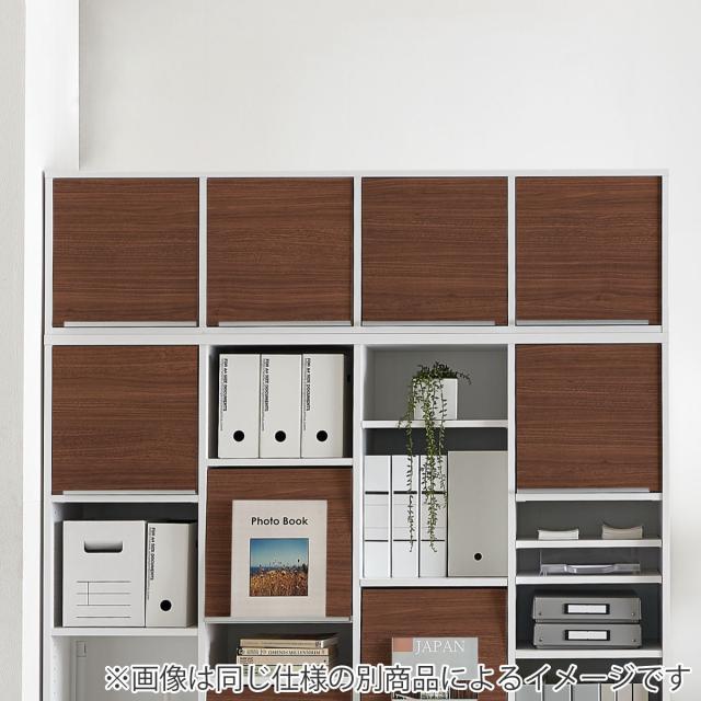 専用上置き棚 チョイスグリッドラック 4列タイプ 幅155cm ミディアムディープ用 （ 上置き棚 専用パーツ 追加オプション チョイスグリッドラック専用 収納家具 オプション 追加 セミオーダー ラック ブラウン ホワイト ）_4