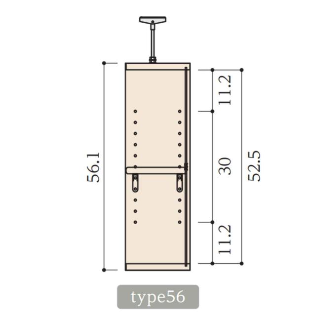 専用 上置き棚 タフ棚板 type56 オーダー本棚 奥行25cm 幅45-59cm用 （ 専用パーツ 追加オプション 上置き 収納家具 オプション 追加 オーダー ラック パーツ ）_4