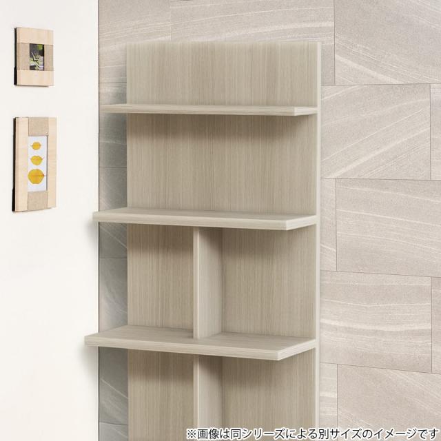 本棚 幅29.5cm 6段 スリム 木目調 日本製 フォースター リバーシブル 背面化粧 （ 棚 ラック 飾り棚 シェルフ 両面 六段 バイカラー 低ホルムアルデヒド ダークブラウン グレーオーク スモーキーブラウン ウォールナットブラウン ）_10