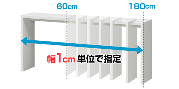 サイズオーダー コの字ラック 幅151-180cm 奥行サイズ29.5cm 高さ49.2cm コンソールデスク ロータイプ スリム （ コンソール テーブル テレビ台 ローテーブル センターテーブル オーダー 家具 サイズ サイドテーブル ローボード ）_5