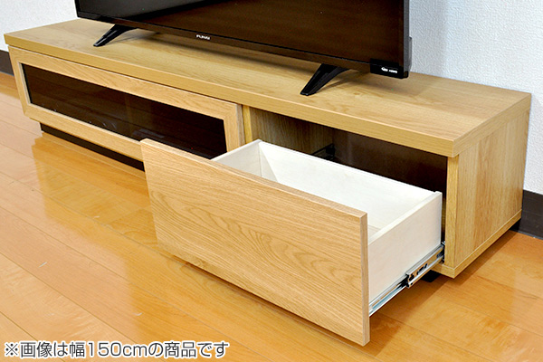 テレビ台 ローボード 省スペース スリムデザイン 幅180cm （ TVボード テレビボード TV台 AVラック 日本製 AVボード TVラック テレビラック 完成品 国産 木製 フラップ扉 引き出し 引出し 引出 スリム ）_6
