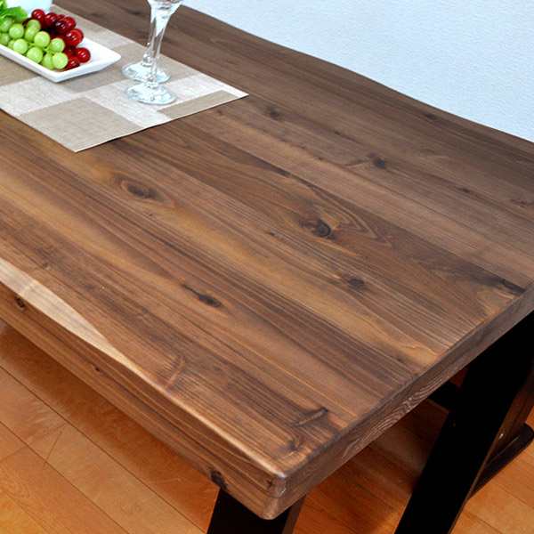 ダイニングテーブル 幅150cm 天然木 国産杉 木製 収納 （ テーブル