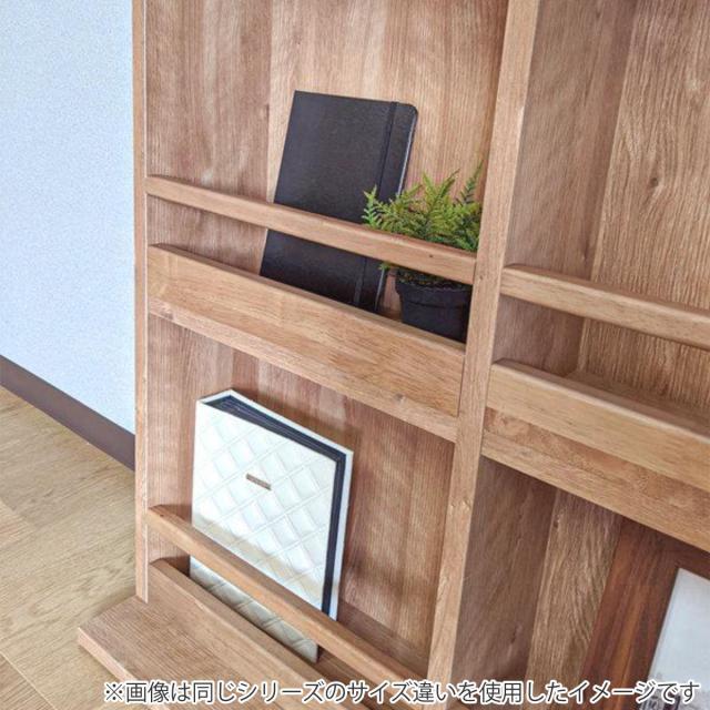 書棚 奥行きスリム コミックシェルフ ヴィンテージ調 ミドルタイプ 幅 