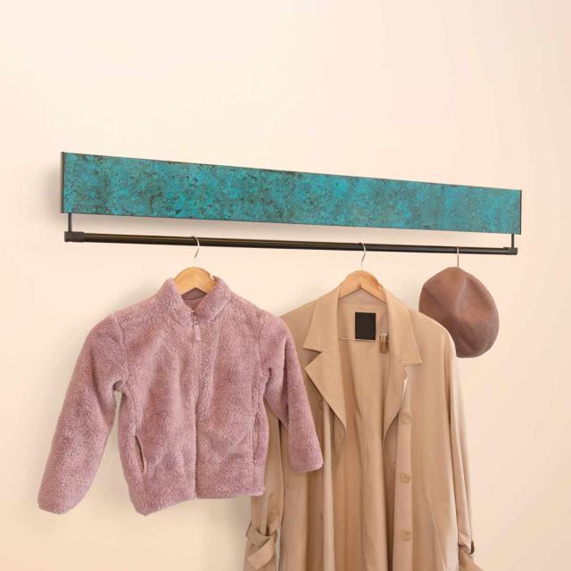 室内物干し DRY・WAVE インテリアハンガー プレミアム 幅120cm （ 衣類掛け インテリア ハンガー 展開式 ドライ・ウェーブ 日本製 インテリア物干し 120cm 壁付き 竿付き リビング 玄関 ランドリー プレミアムカラー ）