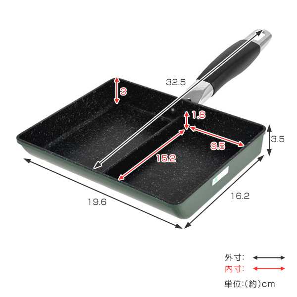 フライパン Ih対応 Ihマーブルツインパン 朝食 時短 調理 ガス火対応 玉子焼き器 ツインパン 仕切り付きフライパン 卵焼き器 たまご焼の通販はau Pay マーケット お弁当グッズのカラフルbox