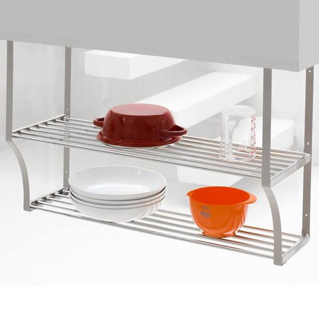 吊戸棚下収納 吊り戸下収納 伸縮式 ねじ止めタイプ 幅90〜120cm 2段