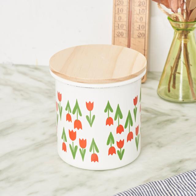 保存容器 750ml アデリアレトロ キャニスター （ 日本製 ホーロー 保存