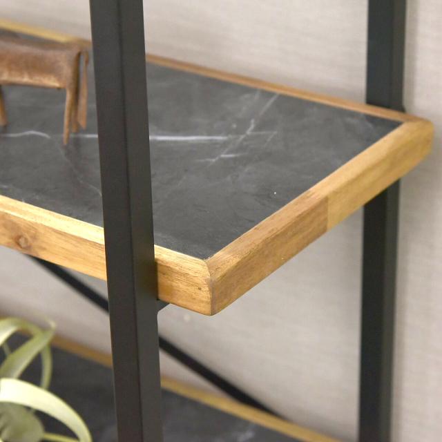 オープンラック 幅78cm 4段 天然木 シェルフ （ 棚 ラック 本棚