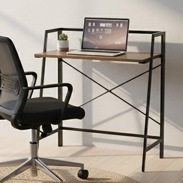 パソコンデスク 幅80cm 折りたたみ ロータイプ ギミック （ ワークデスク PCデスク 机 木目調 勉強机 デスク コンパクト 奥行40cm スリム 学習机 収納 省スペース ワンルーム 学習デスク 勉強デスク 折り畳み リビング ）_5