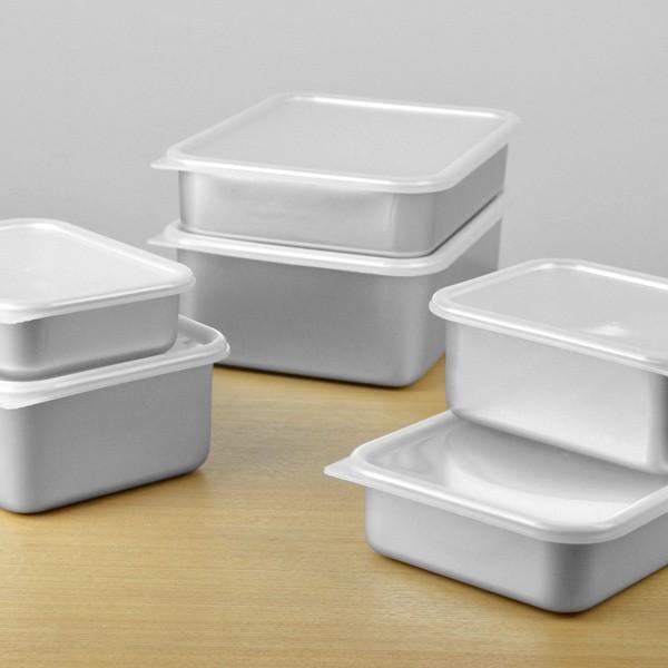 業務用アルミ保存容器 本体4コ➕蓋 1コ 保存容器 アルミ保存