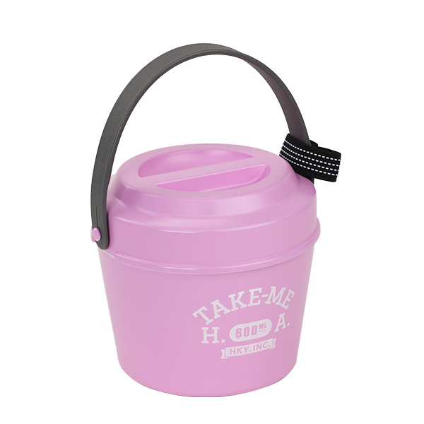 使い捨てバケツ型お弁当箱 お弁当箱 2段 バケツ型 600ml テイクミー 丼 弁当箱 2段（ 弁当箱