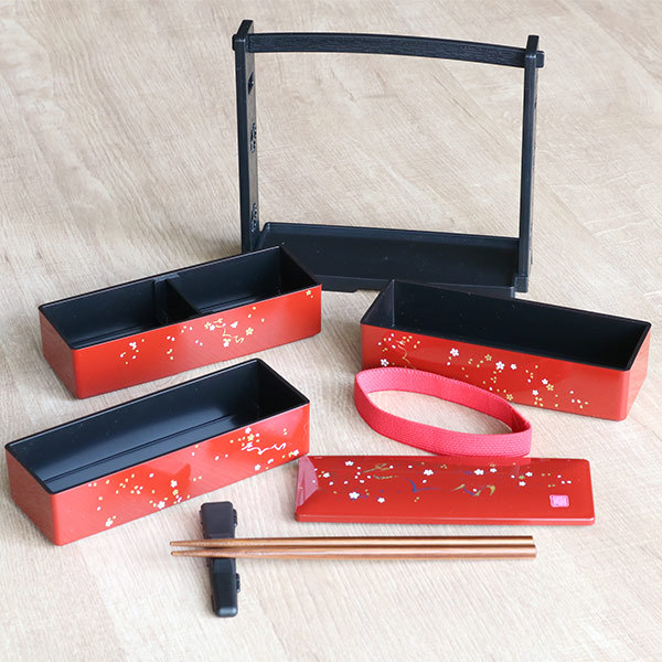 お弁当箱 3段 600ml さくら 野点弁当 HAKOYA （ 弁当箱 ランチボックス