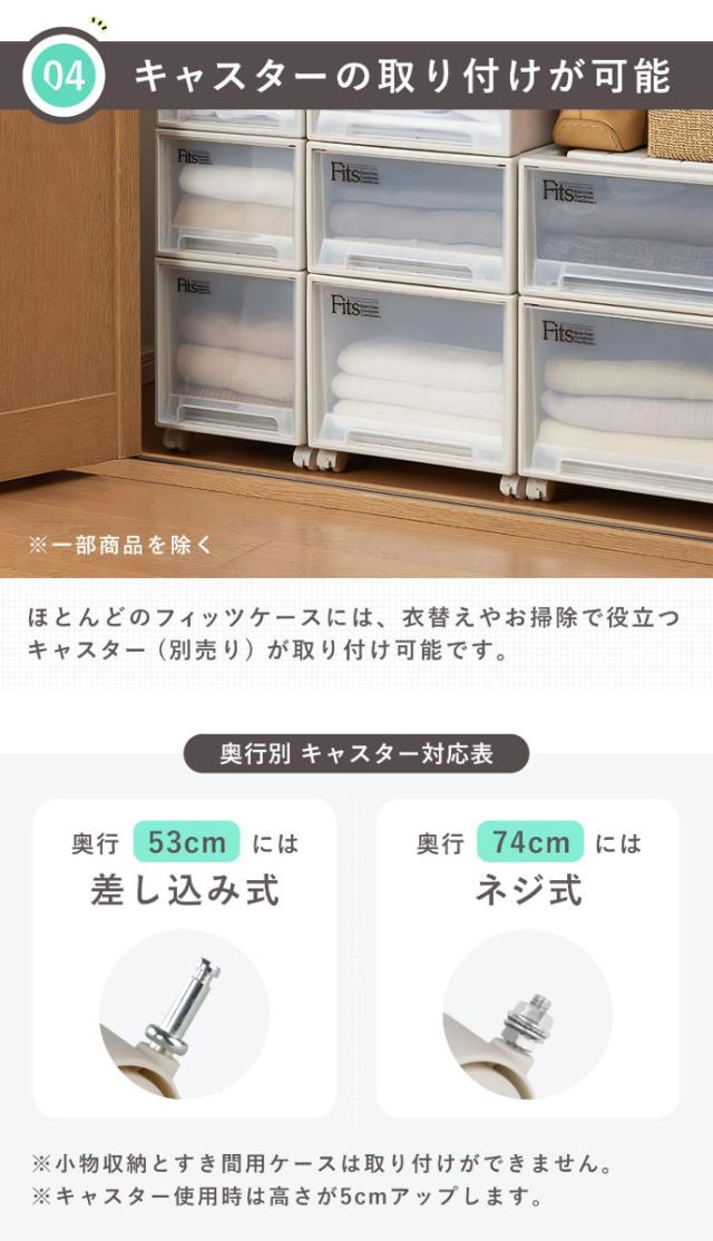 収納ケース Fits フィッツケース スリムL 4個セット ( フィッツ MONO ホワイト 収納 引き出し 衣装ケース 押入れ収納 積み重ね 幅44 奥行74 高さ18 天馬 日本製 収納ボックス モノ 引出し スタッキング 衣類ケース 浅型 )の通販は 収納ケース Fits フィッツケース スリムL 4個セット ( フィッツ MONO ホワイト 収納 引き出し 衣装ケース 押入れ収納 積み重ね 幅44 奥行74 高さ18 天馬 日本製 収納ボックス モノ 引出し スタッキング 衣類ケース 浅型 )の通販は