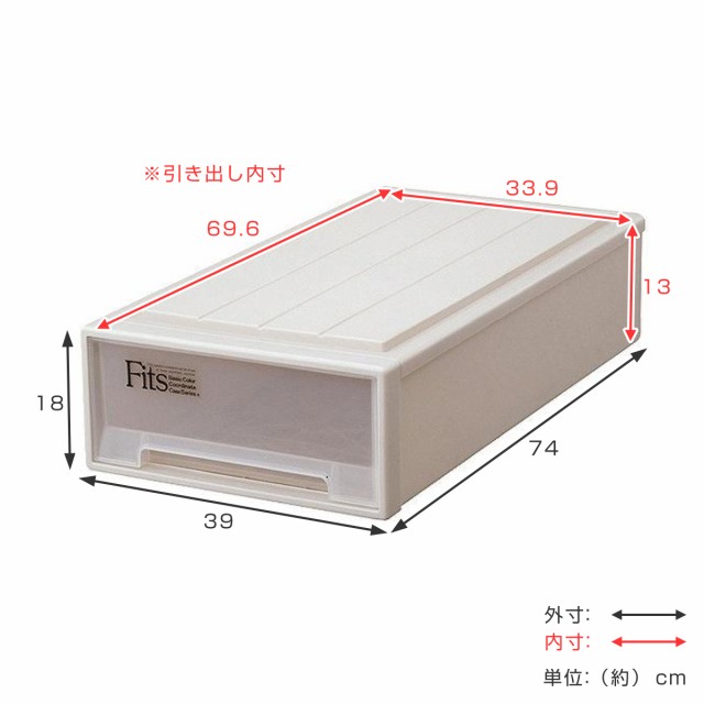 収納ケース Fits フィッツ フィッツケース スリム 引き出し