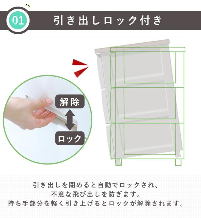 チェスト フィッツプラス 3段 深型 幅65×奥行41×85cm F6533D メープル （ タンス 引き出し 収納 衣類収納 日本製 完成品 フィッツ Fits 衣装ケース リビング収納 プラスチック 洋タンス 収納ケース 背面処理 リビング 木製天板 ）