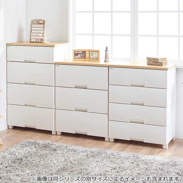 チェスト フィッツプラス 4段 深型 幅65×奥行41×105cm F6534D メープル