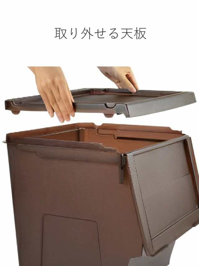 収納ボックス 前開き KABAKO 幅45×奥行42×高さ41cm カバコ L （ 収納ケース 収納 プラスチック フラップ ストッカー 衣装ケース  おもちゃ箱 衣類 洋服 積み重ね フタ付き クローゼット収納 洗面所 キッチン ）の通販はau PAY マーケット - リビングート | au PAY  ...