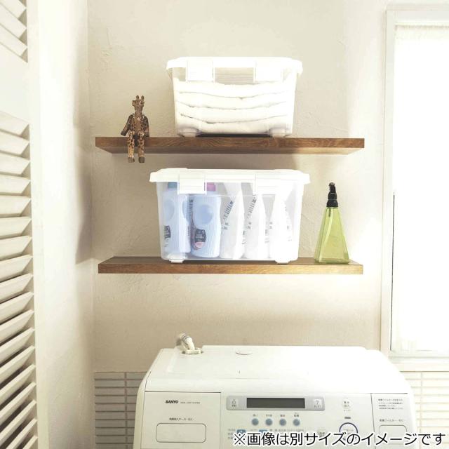 収納ボックス 幅58×奥行42×高さ34cm フタ付き 持ち手付き プラスチック 6個セット （ 収納ケース 収納 衣類 小物 キャスター付き 片開き ロック式 積み重ね 持ち運び フタ 持ち手 付き 防災グッズ 食品 日用品 ストック おもちゃ ）_12