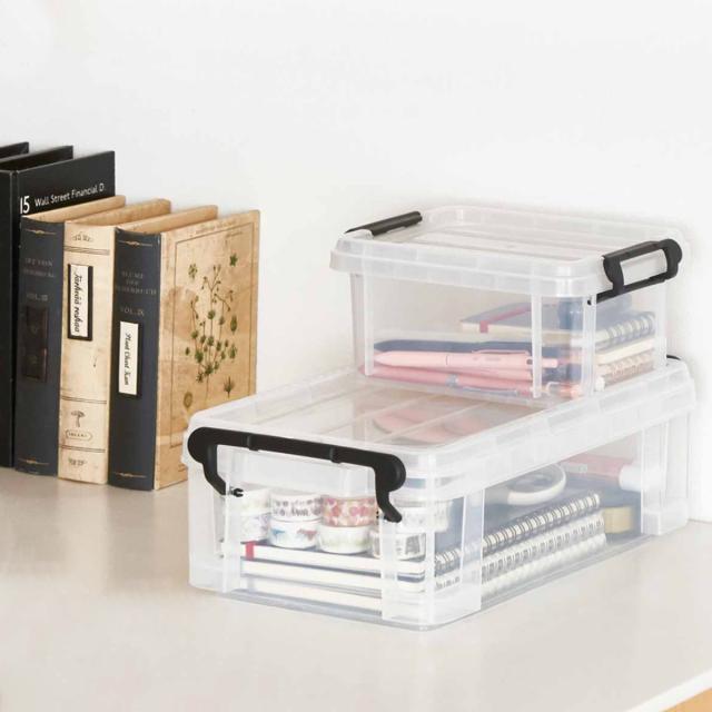 収納ボックス 幅16×奥行21×高さ10cm ロックス 200S フタ付き