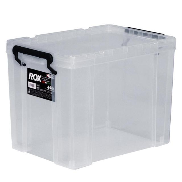 収納ボックス 幅30×奥行44×高さ32cm ロックス 440L クローゼット用 6個セット （ フタ付き 収納ケース ボックス ケース クローゼット収納 収納 衣装ケース 積み重ね 衣類収納 工具箱 クローゼット 収納用品 スタッキング ）