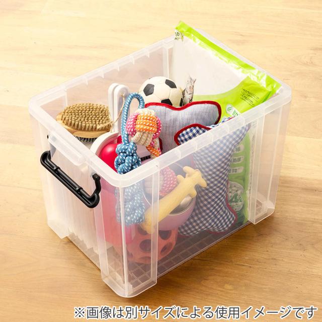収納ボックス 幅44×奥行66×高さ24.3cm ロックス 660M 押入れ用 4個セット （ 収納ケース 衣装ケース フタ付き 積み重ね 丈夫 頑丈 収納 日本製 スタッキング 押入れ クローゼット 押入れ収納 大容量 ウォークインクローゼット ）_12