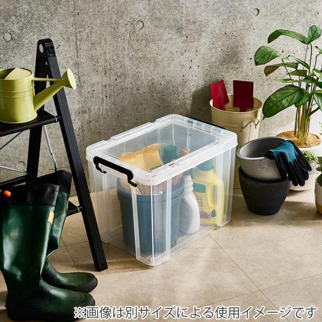 収納ボックス 幅44×奥行66×高さ24.3cm ロックス 660M 押入れ用 4個セット （ 収納ケース 衣装ケース フタ付き 積み重ね 丈夫 頑丈 収納 日本製 スタッキング 押入れ クローゼット 押入れ収納 大容量 ウォークインクローゼット ）_13