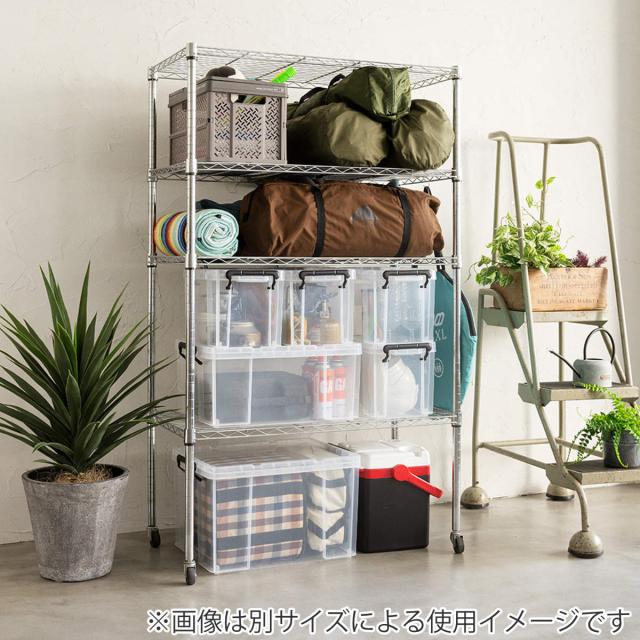 収納ボックス 幅44×奥行66×高さ24.3cm ロックス 660M 押入れ用 4個セット （ 収納ケース 衣装ケース フタ付き 積み重ね 丈夫 頑丈 収納 日本製 スタッキング 押入れ クローゼット 押入れ収納 大容量 ウォークインクローゼット ）_17