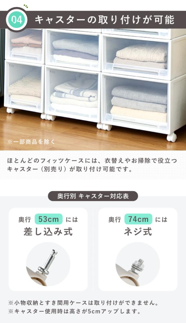 Fits フィッツ 衣装ケース 収納ケース ロング 黒 3個セット 楽天市場】収納ケース Fits フィッツケース クローゼット ワイド