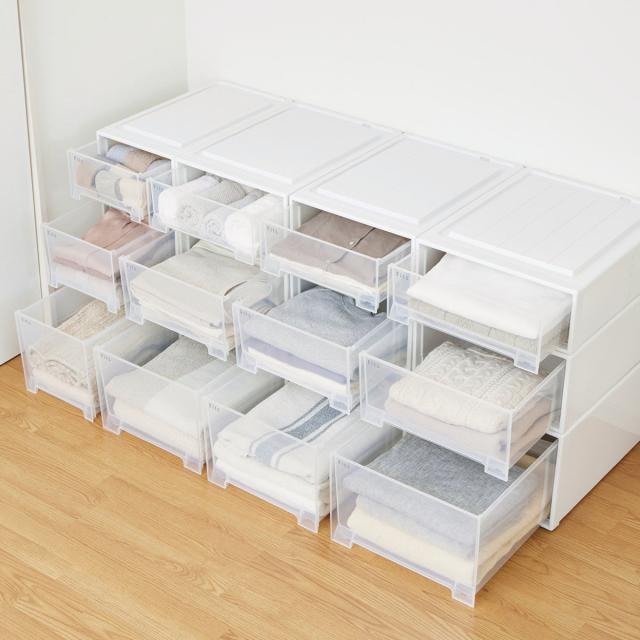 Fits フィッツ モノ フィッツケース M-53 ブラック 2個 Fits 天馬 フィッツケース モノ クローゼット M-53【お求め