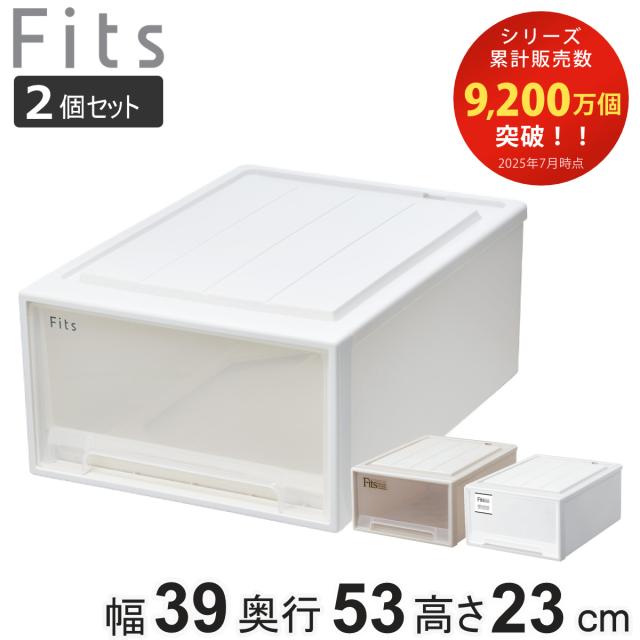 【5個セット】フィッツケース　スリム　幅39奥行53高18　押入収納 天馬公式】フィッツケース スリム 5個セット カプチーノの通販