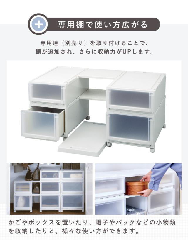 収納ケース 同色2個セット 幅45×奥行55×高さ20cm Fits フィッツ