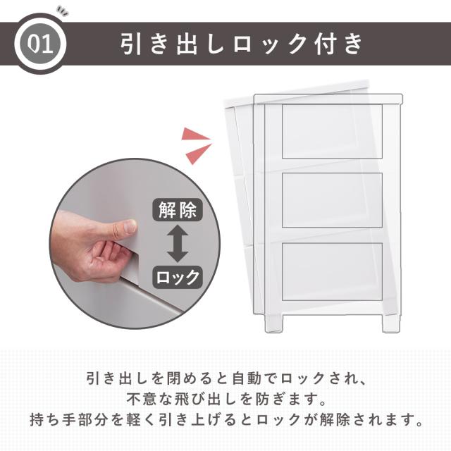 チェスト フィッツチェスト フルフラット 7507 7段 幅75×奥行41×高さ144cm （ タンス 引き出し 収納 衣類収納 完成品 プラスチック 引き出しロック フィッツ 衣装ケース リビング収納 収納ケース 洋タンス ストッパー付き ）