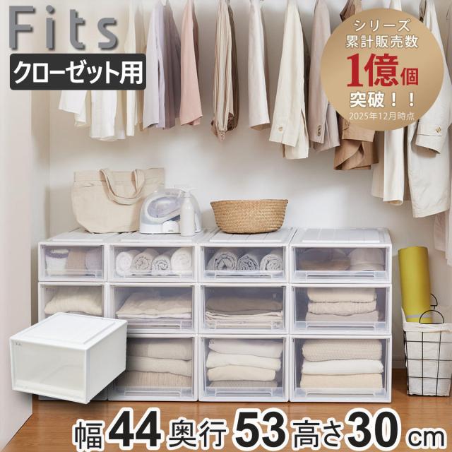引取 6個 収納ケース Fits フィッツケース クローゼット ワイドL-53 収納ケース Fits フィッツ フィッツケース クローゼット ワイド L-53