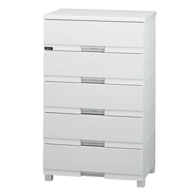 チェスト フィッツプラス プレミアム 5段 幅65×奥行41×高さ105cm FP6505 （ プラスチック 引き出し 日本製 完成品 タンス 収納 衣類収納 Fits フィッツ 衣装ケース 収納ケース 背面処理 リビング収納 洋タンス 木製天板 大容量 ）