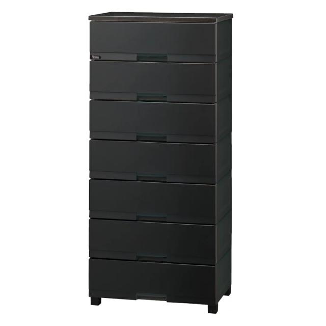 チェスト フィッツプラス プレミアム 7段 幅65×奥行41×高さ144cm FP6507 （ プラスチック 引き出し 日本製 完成品 タンス 収納 衣類収納 Fits フィッツ 衣装ケース 収納ケース 背面処理 リビング収納 洋タンス 木製天板 大容量 ）_19
