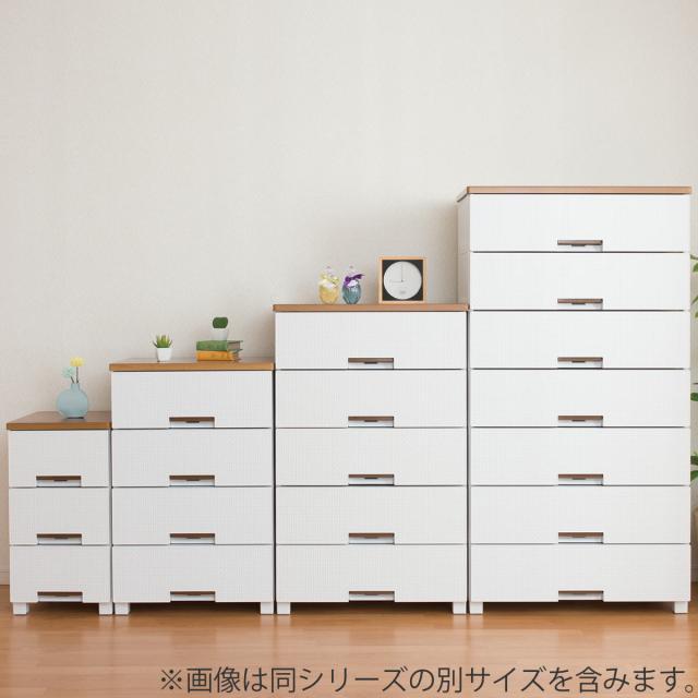 チェスト フィッツプラス メッシュ 5段 幅65×奥行41×高さ105cm FM6505 （ プラスチック 引き出し 日本製 完成品 タンス 収納 衣類収納 Fits フィッツ 衣装ケース 収納ケース 背面処理 リビング収納 洋タンス 木製天板 大容量 ）