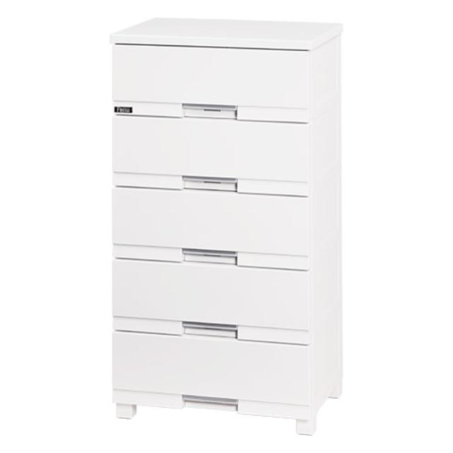 チェスト フィッツプラス プレミアム 5段 幅55×奥行41×高さ105cm FP5505 （ プラスチック 引き出し 日本製 完成品 タンス 収納 衣類収納 Fits フィッツ 衣装ケース 収納ケース 背面処理 リビング収納 洋タンス 木製天板 大容量 ）_18