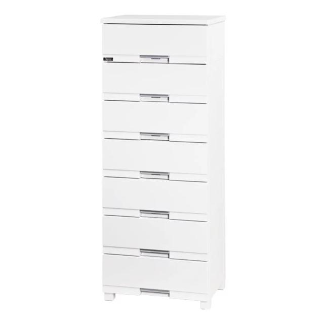 チェスト フィッツプラス プレミアム 7段 幅55×奥行41×高さ144cm FP5507 （ プラスチック 引き出し 日本製 完成品 タンス 収納 衣類収納 Fits フィッツ 衣装ケース 収納ケース 背面処理 リビング収納 洋タンス 木製天板 大容量 ）