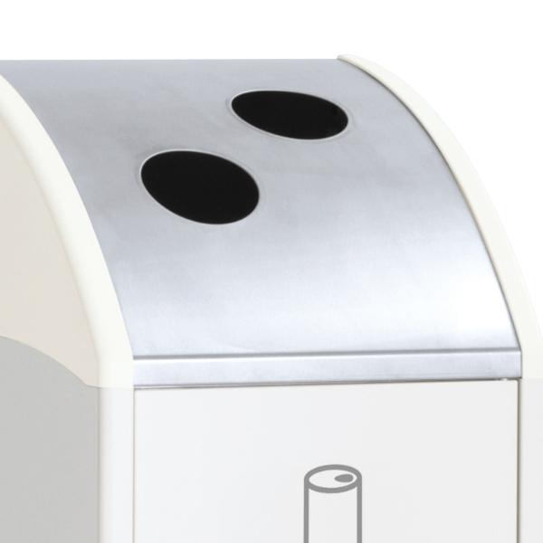 屋内用ゴミ箱 業務用ダストボックス 47L オフホワイト色 トリムSLFステン TrimSLFステン （ 法人限定 屋内用 分別ゴミ箱 分別 業務用 ゴミ箱 ごみ箱 分別ごみ箱 屋内 ごみばこ 分別用 大容量 スリム 47リットル 日本製 ）_6