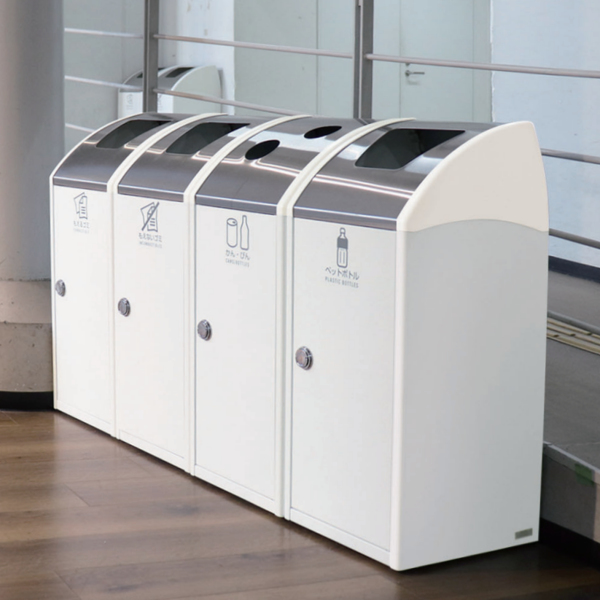 屋内用ゴミ箱 業務用ダストボックス 47L オフホワイト色 トリムSLFステン TrimSLFステン （ 法人限定 屋内用 分別ゴミ箱 分別 業務用 ゴミ箱 ごみ箱 分別ごみ箱 屋内 ごみばこ 分別用 大容量 スリム 47リットル 日本製 ）_9