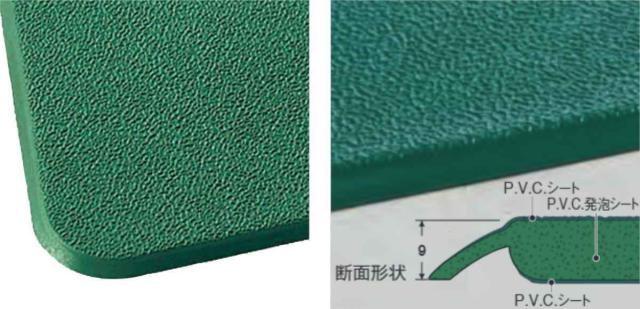 クッションマット 業務用 50×120cm スタンディングマット2 （ 法人限定 疲労軽減マット 立ち仕事 冷気 すべり止め クッション マット 衝撃緩衝マット 体温低下防止 保温効果 疲労軽減 底冷え 滑り止め ）_3