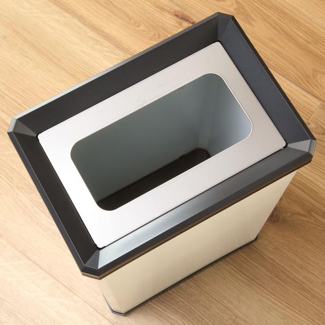 【法人限定】 屋内用ゴミ箱 業務用ダストボックス 37L Lサイズ 分別ターンボックス オフホワイト色 （ 屋内用 ゴミ箱 ごみ箱 屋内 分別 スチール製 分別ゴミ箱 業務用 分別用 分別ごみ箱 ）_5