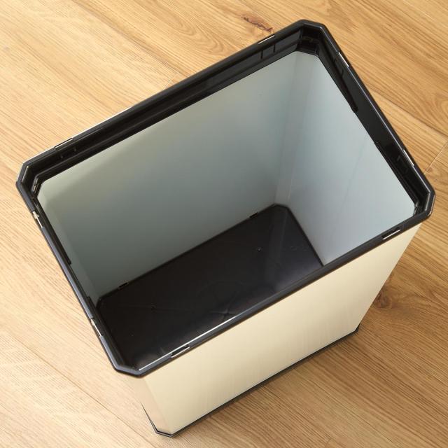 【法人限定】 屋内用ゴミ箱 業務用ダストボックス 37L Lサイズ 分別ターンボックス オフホワイト色 （ 屋内用 ゴミ箱 ごみ箱 屋内 分別 スチール製 分別ゴミ箱 業務用 分別用 分別ごみ箱 ）_8