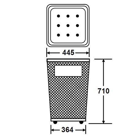 屋外用ゴミ箱 103L グランドコーナー 角型 ステンレス製 （ 法人限定 ごみ箱 屋外用 大型 公園 学校 施設 ダストボックス 業務用 メッシュ  ステンレス ゴミ箱 ごみばこ 約 100L 100リットル 屋外 くず入れ 屑入れ 角型ゴミ箱 ）｜au PAY マーケット