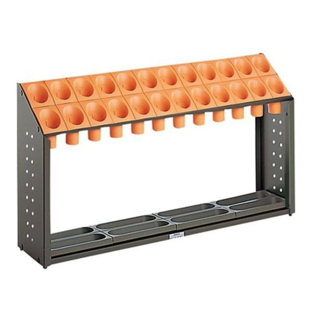 傘立て 業務用 オブリークアーバン 24本収納 （ 法人限定 業務用傘立て アンブレラスタンド 傘スタンド シュート式 傘たて 24本 転倒防止用ウエイト付き 組立式 かさたて かさ立て カサ立て アンブレラホルダー 水受け皿付き ）