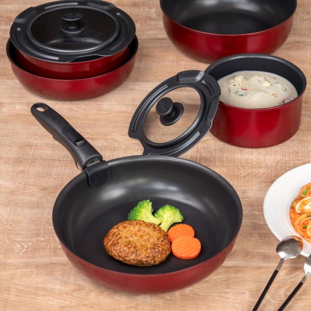 サーモス 深型28cm+22cm 取っ手の取れるフライパン ガスIH対応 楽天