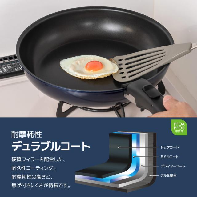 サーモス 手持ち部分のとれるフライパン5点仕かける 屁っ放り火専用 着脱手持ち部分式 食洗機相応う KSE-5A （ 屁っ放り火相応う 直火専用 フライパン 鍋 着脱式 ふっ素産業 18糎 22糎 26糎 炒め鍋 フッ素産業 フライパン仕かける フライパン 26糎）
